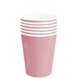 kubeczki papierowe monocolor rozowe partypal 220 ml 6 szt