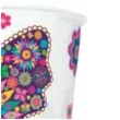 kubeczki papierowe motyle zdobione kwiaty mix maki 250 ml 8 szt