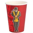 kubeczki papierowe ninja czerwony boland 250 ml 8 szt