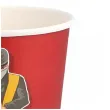 kubeczki papierowe ninja czerwony boland 250 ml 8 szt