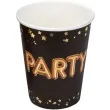 kubeczki papierowe party glitz glamour czarno zlote neviti 270 ml 8 szt