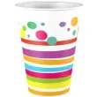kubeczki papierowe paski i grochy fresh arpex 180 200 ml 8 szt