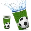 kubeczki papierowe pilka nozna football party godan 200 ml 6 szt