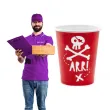 kubeczki papierowe piraci partydeco 220 ml 6 szt