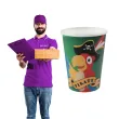 kubeczki papierowe piracka papuga santex 270 ml 10 szt