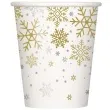 kubeczki papierowe platki sniegu unique 250 ml 8 szt