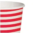 kubeczki papierowe poziome paski bialo czerwone paw 250 ml 10 szt