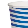 kubeczki papierowe poziome paski bialo niebieskie paw 250 ml 10 szt