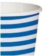 kubeczki papierowe poziome paski bialo niebieskie paw 250 ml 10 szt