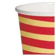 kubeczki papierowe poziome paski czerwono zolte paw 250 ml 10 szt