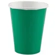 kubeczki papierowe premium amscan zielone 266 ml 8 szt