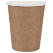 kubeczki papierowe premium bezowe ciemne santex 250 ml 10 szt