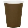 kubeczki papierowe premium brazowe ciemne santex 250 ml 10 szt