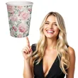 kubeczki papierowe roze paw 250 ml 10 szt
