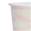 kubeczki papierowe rozowe chmurki santex 250 ml 10 szt