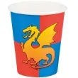 kubeczki papierowe rycerski smok boland 270 ml 6 szt