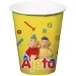 kubeczki papierowe sasiedzi pat i mat zolty folat 250 ml 6 szt