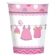 kubeczki papierowe shower with love girl amscan 267 ml 8 szt