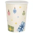 kubeczki papierowe swiateczne bombki i prezenty amscan 250 ml 8 szt