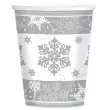 kubeczki papierowe swiateczne platki sniegu amscan 266 ml 8 szt