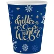 kubeczki papierowe swiateczne platki sniegu godan 250 ml 6 szt