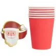 kubeczki papierowe swiety mikolaj nakladka partypal 220 ml 6 szt
