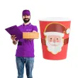 kubeczki papierowe swiety mikolaj nakladka partypal 220 ml 6 szt