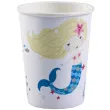 kubeczki papierowe syrenka be a mermaid biale amscan 250 ml 8 szt