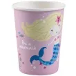 kubeczki papierowe syrenka be a mermaid rozowe amscan 250 ml 8 szt