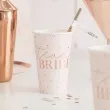 kubeczki papierowe team bride rozowe zloto godan 470 ml 8 szt