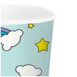 kubeczki papierowe tecza w chmurkach partypal 6 szt 230 ml