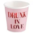 kubeczki papierowe walentynki drunk in love partydeco 260 ml 6 szt