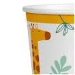 kubeczki papierowe wesole zoo amscan 250 ml 8 szt