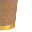 kubeczki papierowe zlote kropeczki i paski brazowe santex 270 ml 10 szt