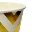 kubeczki papierowe zlote zygzaki top ten 220 ml 6 szt
