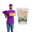 kubeczki papierowe zwierzeta w jeepie santex 270 ml 10 szt