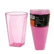 kubeczki plastikowe 250 ml rozowe 8 szt