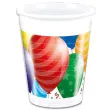 kubeczki plastikowe balloons celebration procos 200 ml 8 szt