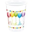 kubeczki plastikowe happy birthday balon procos 200 ml 8 szt