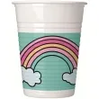 kubeczki plastikowe jednorozec party procos 200 ml 8 szt