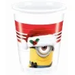 kubeczki plastikowe minionki swieta xmas procos 200 ml 8 szt