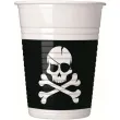 kubeczki plastikowe piracka czaszka procos 200 ml 8 szt