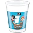 kubeczki plastikowe pirates treasure hunt procos 200 ml 8 szt