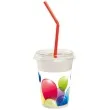 kubeczki ze slomkami flying balloons procos 300 ml 8 szt