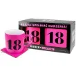kubek 18 urodziny neon rozowy pan dragon