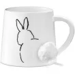 kubek 3d ogonek krolika bialy gadgetmaster 350 ml