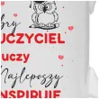 kubek dobry nauczyciel uczy najlepszy inspiruje bialy 330 ml