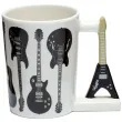 kubek gitara elektryczna bialo czarny kemis 400 ml