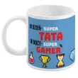 kubek magiczny super tata super gamer bialy bgtech 300 ml