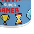 kubek magiczny super tata super gamer bialy bgtech 300 ml